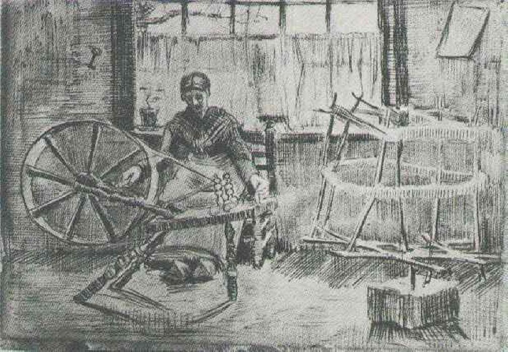 Woman Reeling Yarn — Vincent Willem Van Gogh