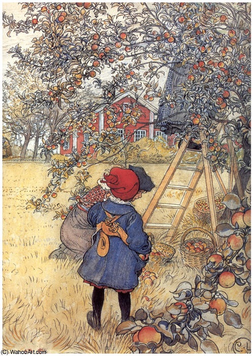 La Recogida De Las Manzanas (detalle) - — Carl Larsson
