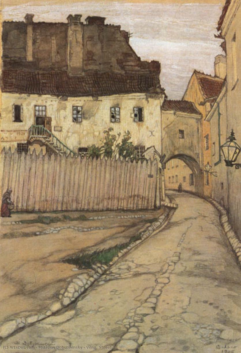 Vilno. Street. — Mstislav Dobuzhinsky