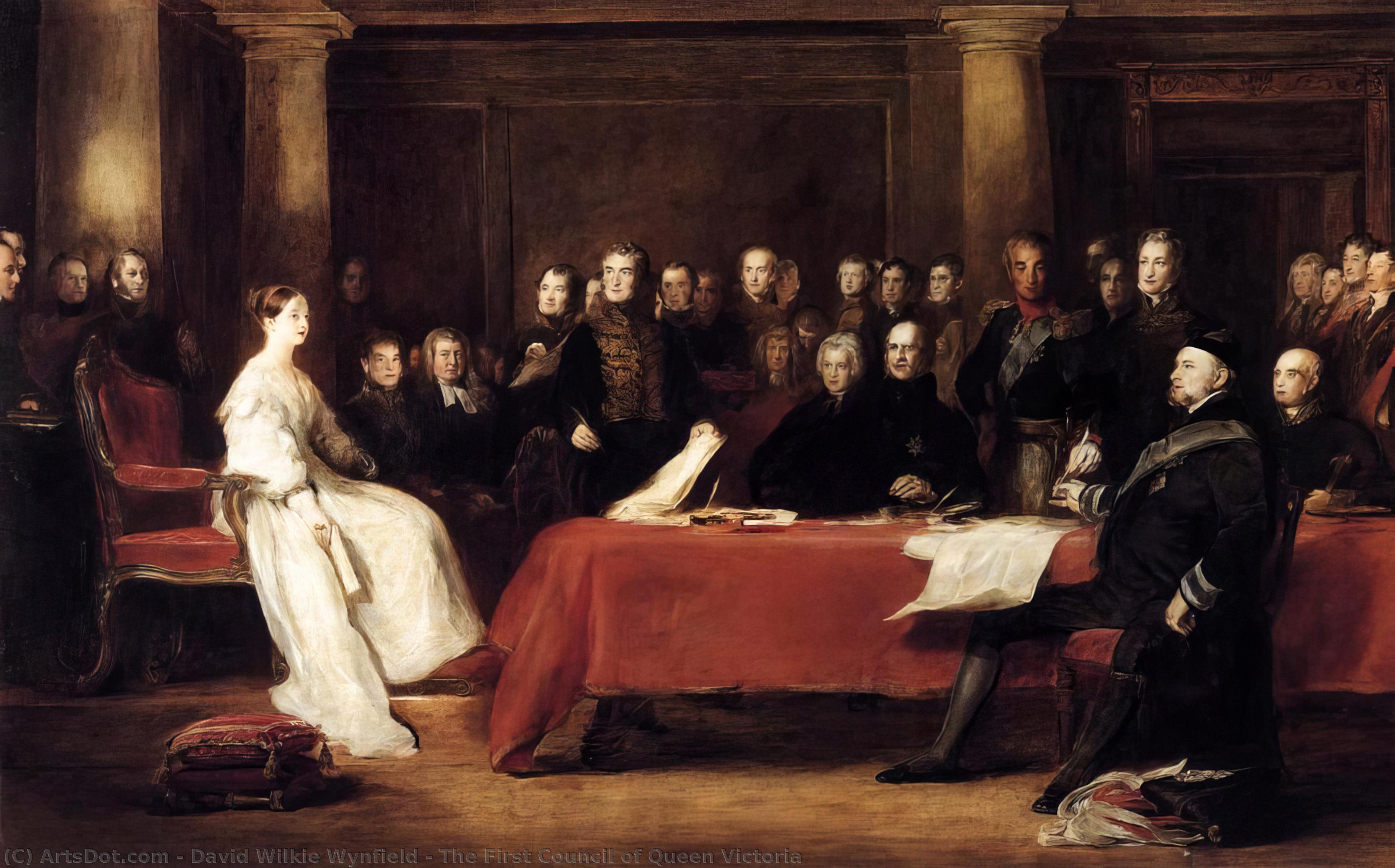 The First Council Of Queen Victoria — Sir David Wilkie