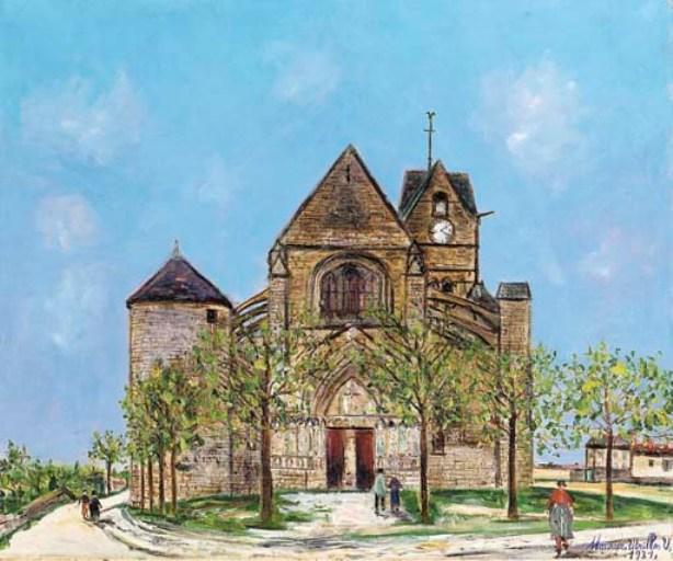Church Of Rampillon, Seine-et-marne — Морис Утрилло