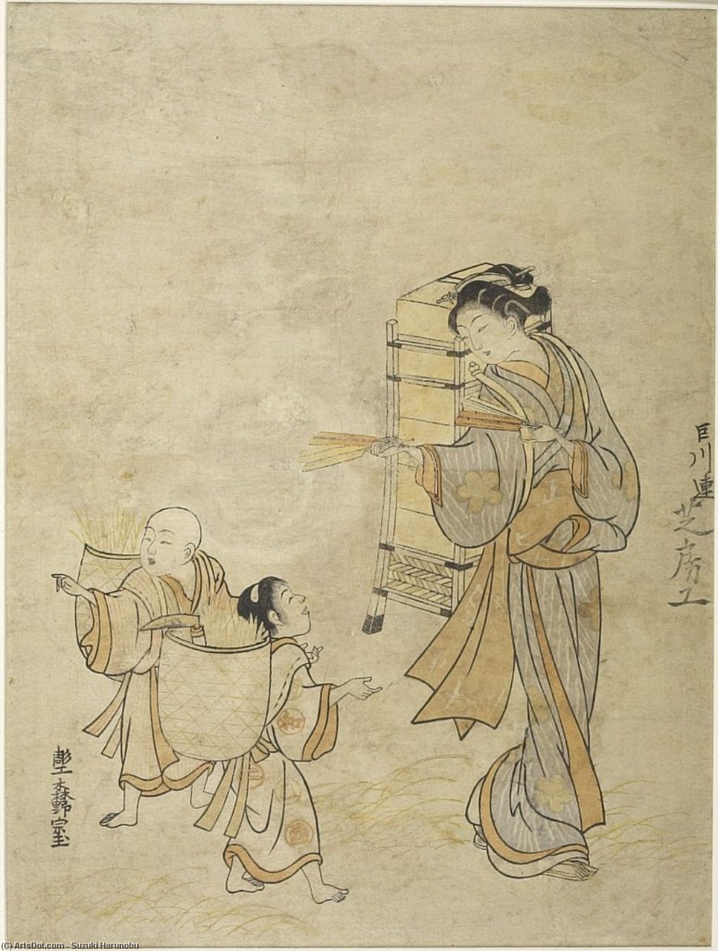 Selling Fans — Suzuki Harunobu