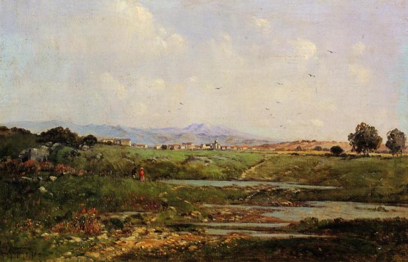 Small Provencal Village At The Base Of The Hills — Paul Camille Guigou