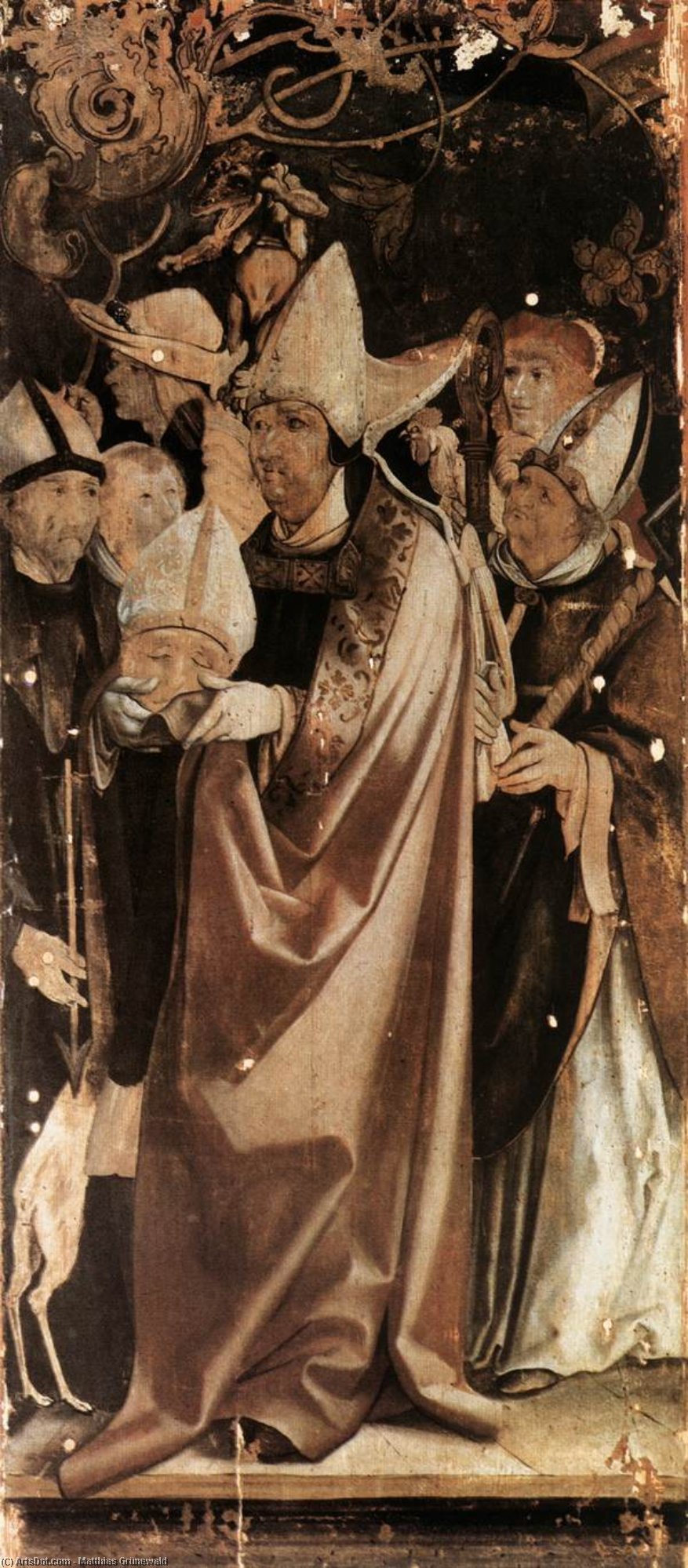 Fourteen Saints Altarpiece (detail) — Matthias Grünewald