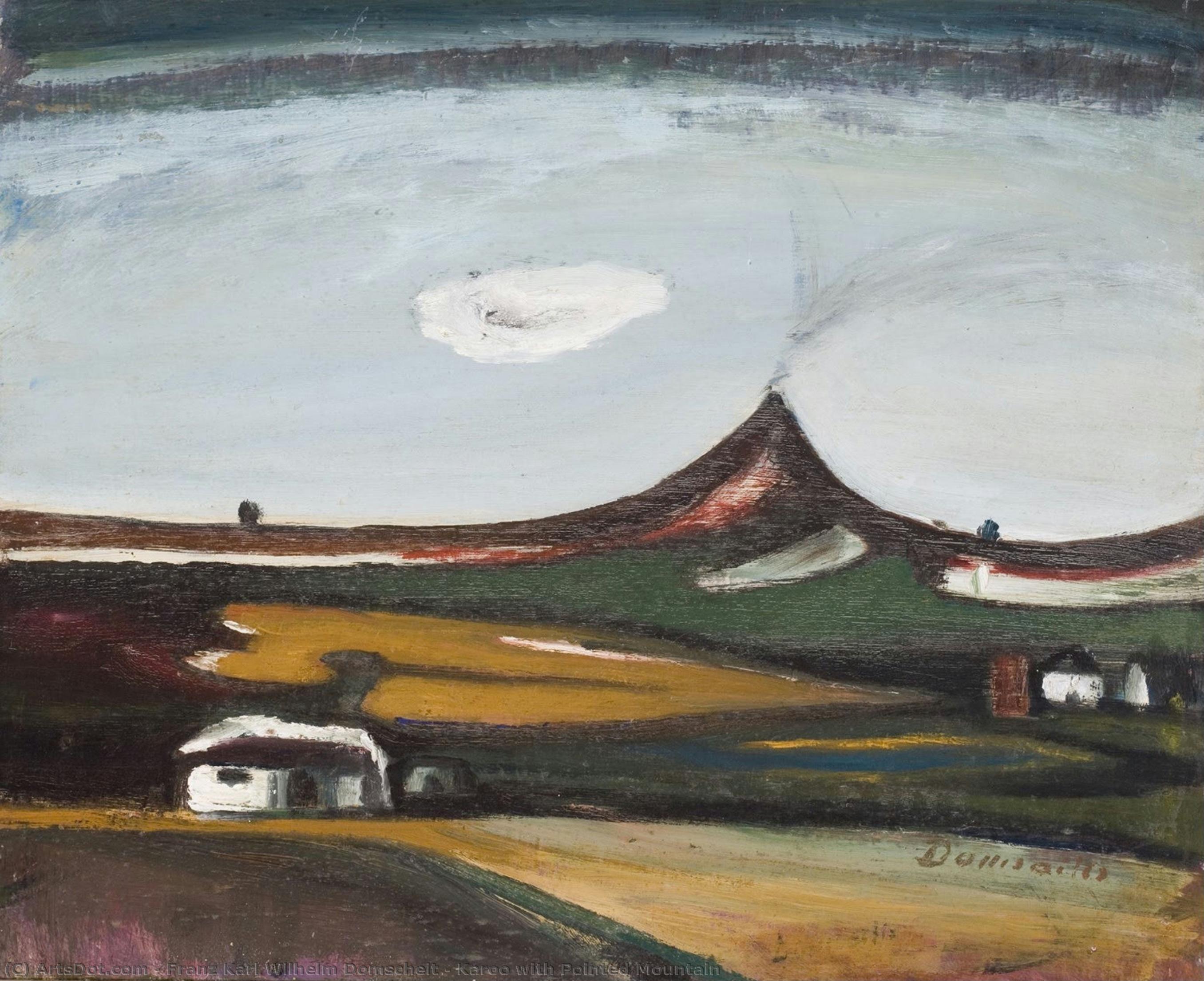 Karoo With Pointed Mountain — Franz Karl Wilhelm Domscheit