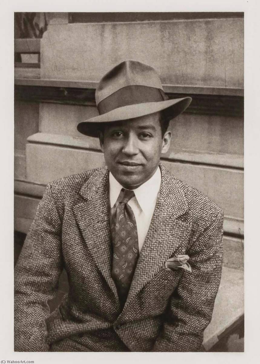 Langston Hughes, From The Portfolio O Write My Name American Portraits, Harlem Heroes — Carl Van Vechten