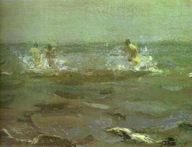 Bathing Of A Horse. Detail — Valentin Alexandrovich Serov