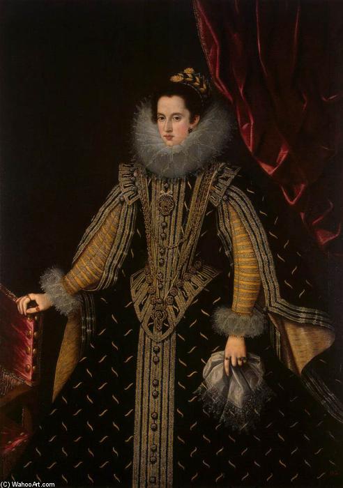 Portrait Of Margarita Aldobrandini, Duchess Of Parma — Bartolomé González Y Serrano