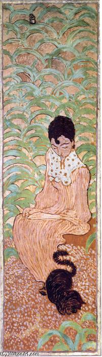 Sitting Woman With A Cat — Pierre Bonnard
