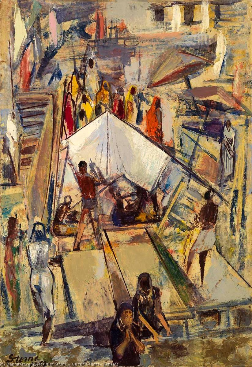 On The Ganges, Benares — Maurice Sterne