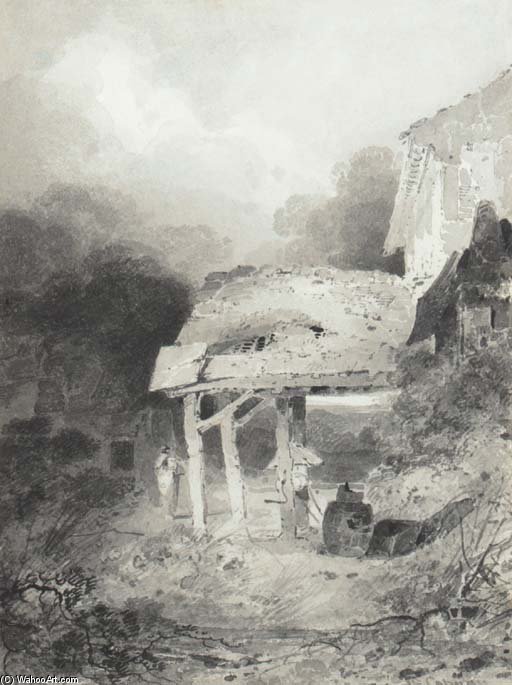 A Study Of Farm Buildings — John Sell Cotman