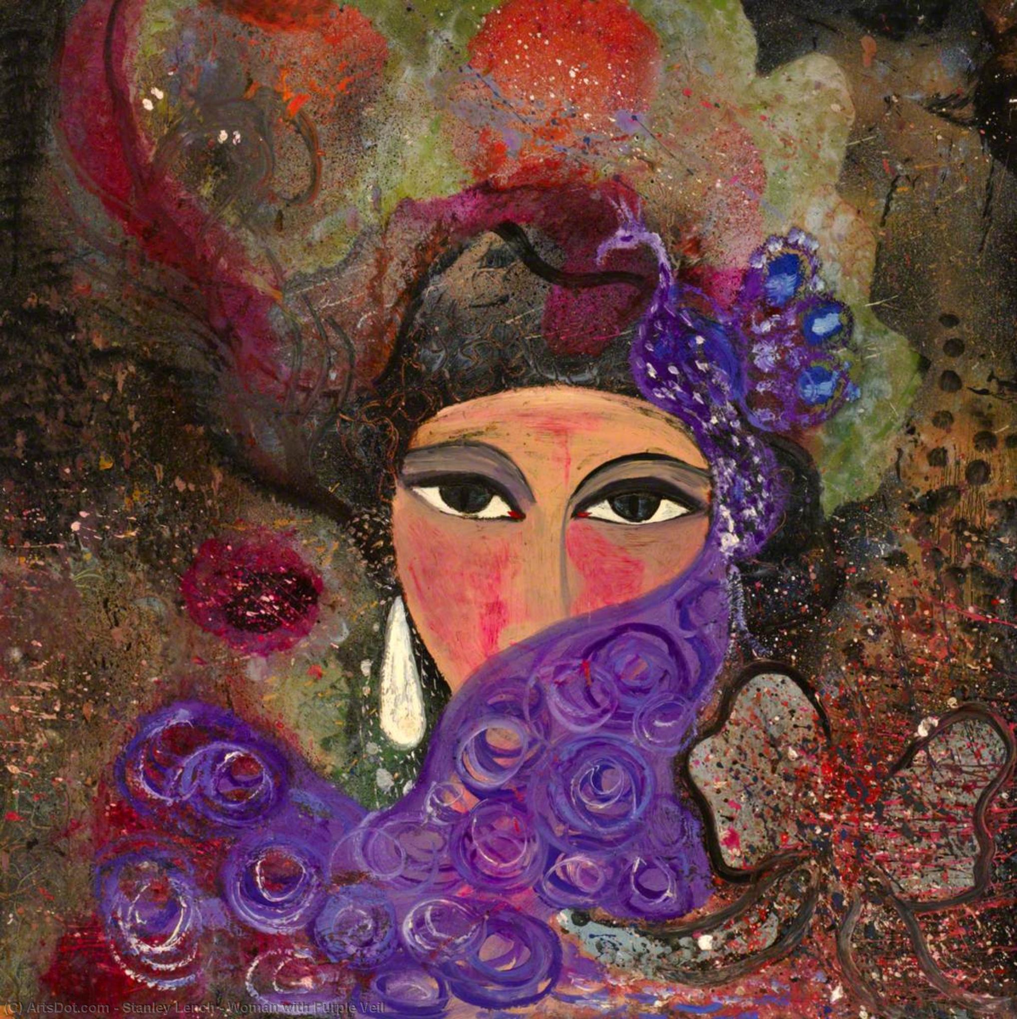 Woman With Purple Veil — Stanley Lench