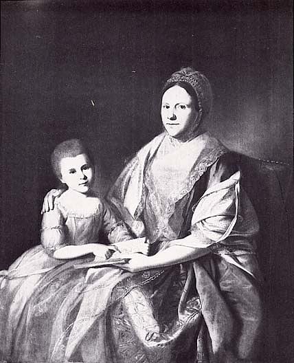 Mrs. Samuel Mifflin And Her Granddaughter Rebecca Mifflin Francis, (painting) — Charles Willson Peale