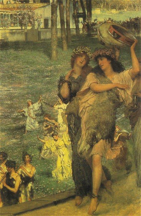 On The Road To The Temple Of Ceres. A Spring Festival — ローレンス・アルマ・タデマ