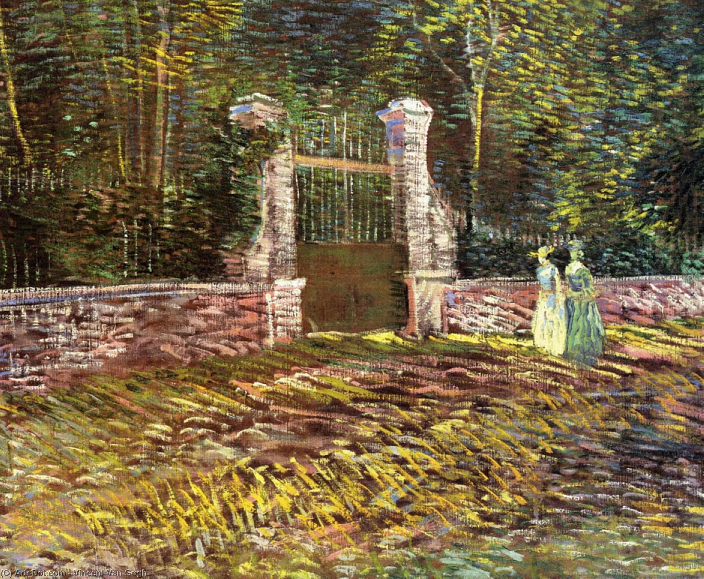Entrée Au Parc De Voyer D'argenson À Asnières — Vincent Willem Van Gogh