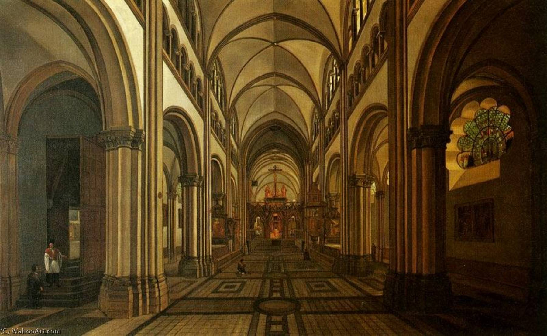 Interior Of The Münsterbasilika St. Martin, Bonn — Gerrit Adriaenszoon Berckheyde