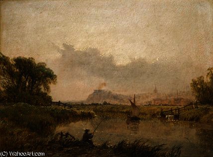 Nottingham From The Trent — Генри Томас Доусон