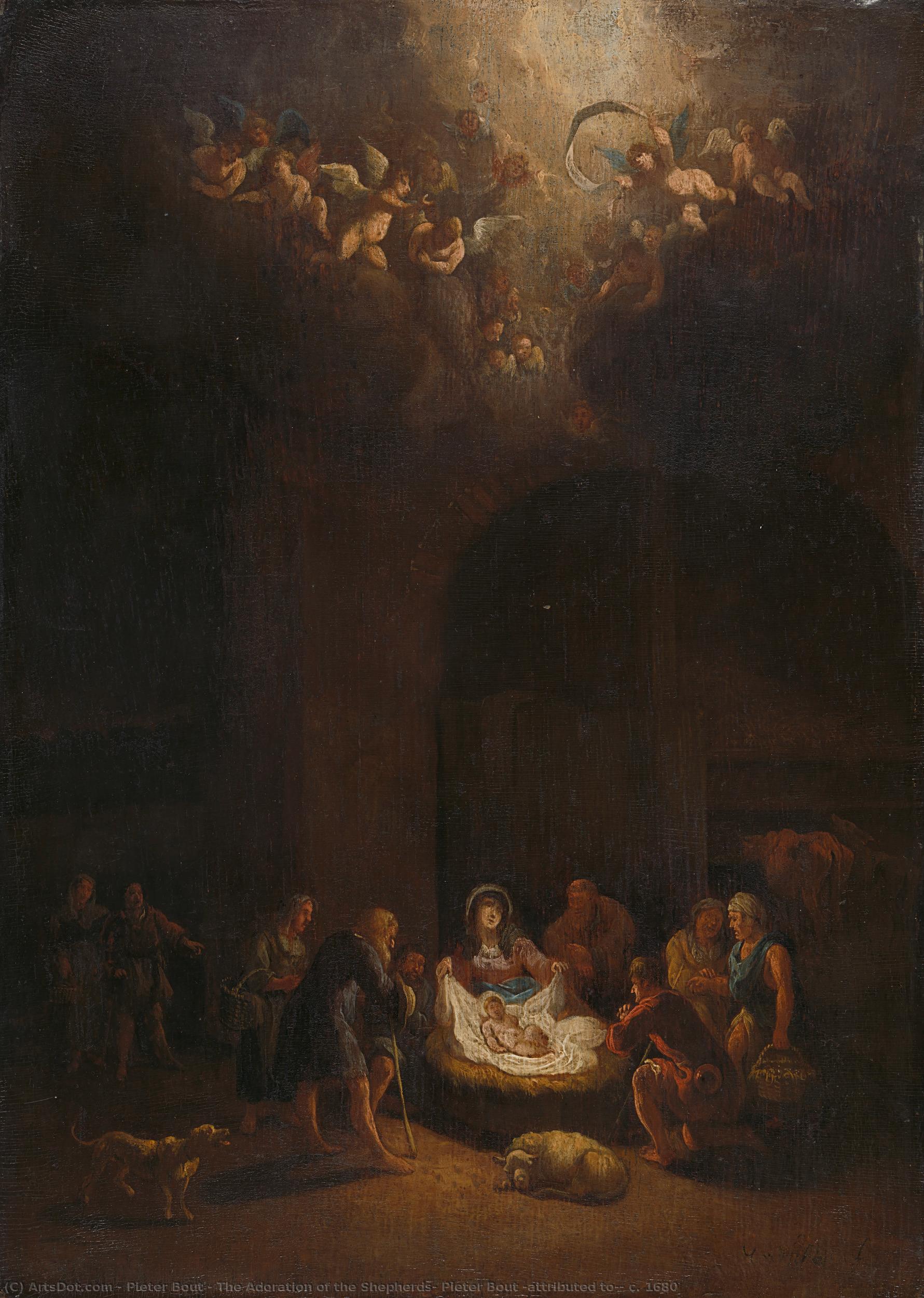 The Adoration Of The Shepherds, Pieter Bout (attributed To), C. 1680 — Pieter Bout