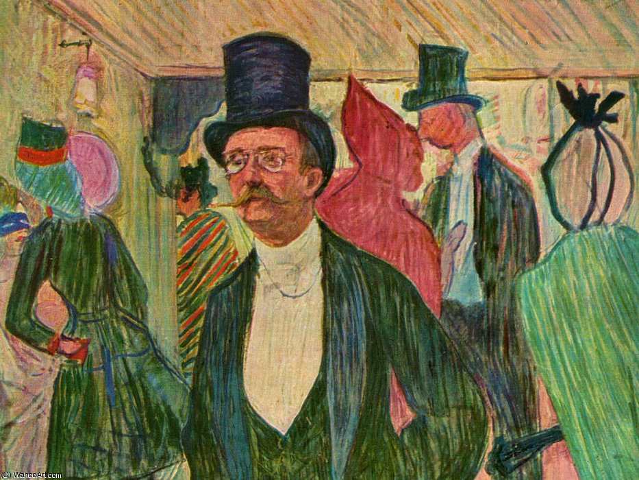Portrait Of Mr Fourcade — Henri De Toulouse-lautrec