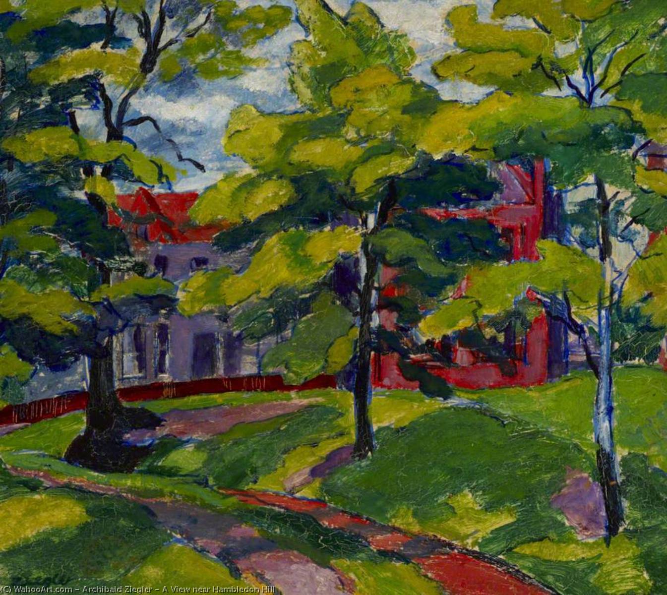 A View Near Hambledon Hill — Archibald Ziegler
