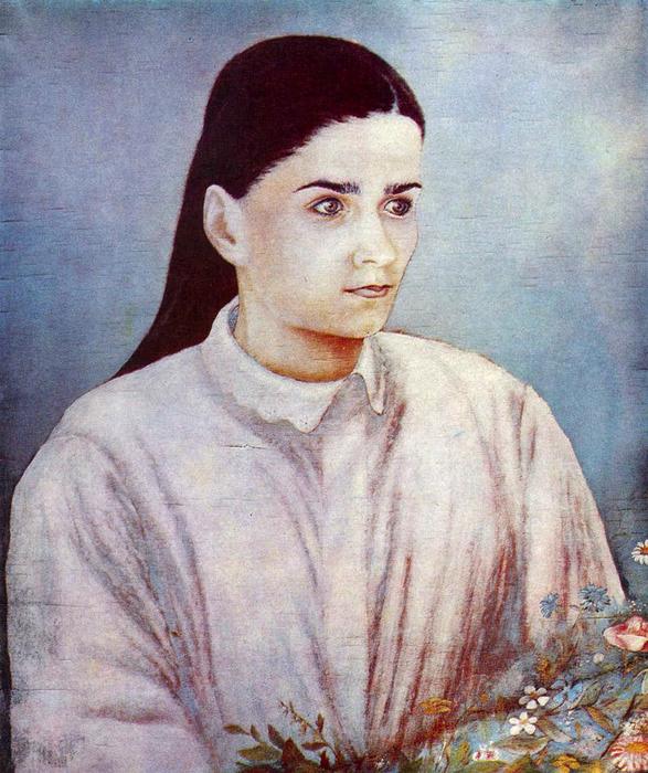 Portrait Of Olya Bilokur — Kateryna Vasylivna Bilokur