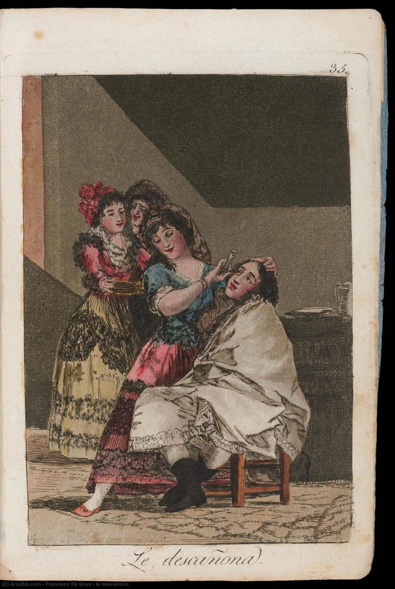 Le Descañona — Francisco José De Goya Y Lucientes