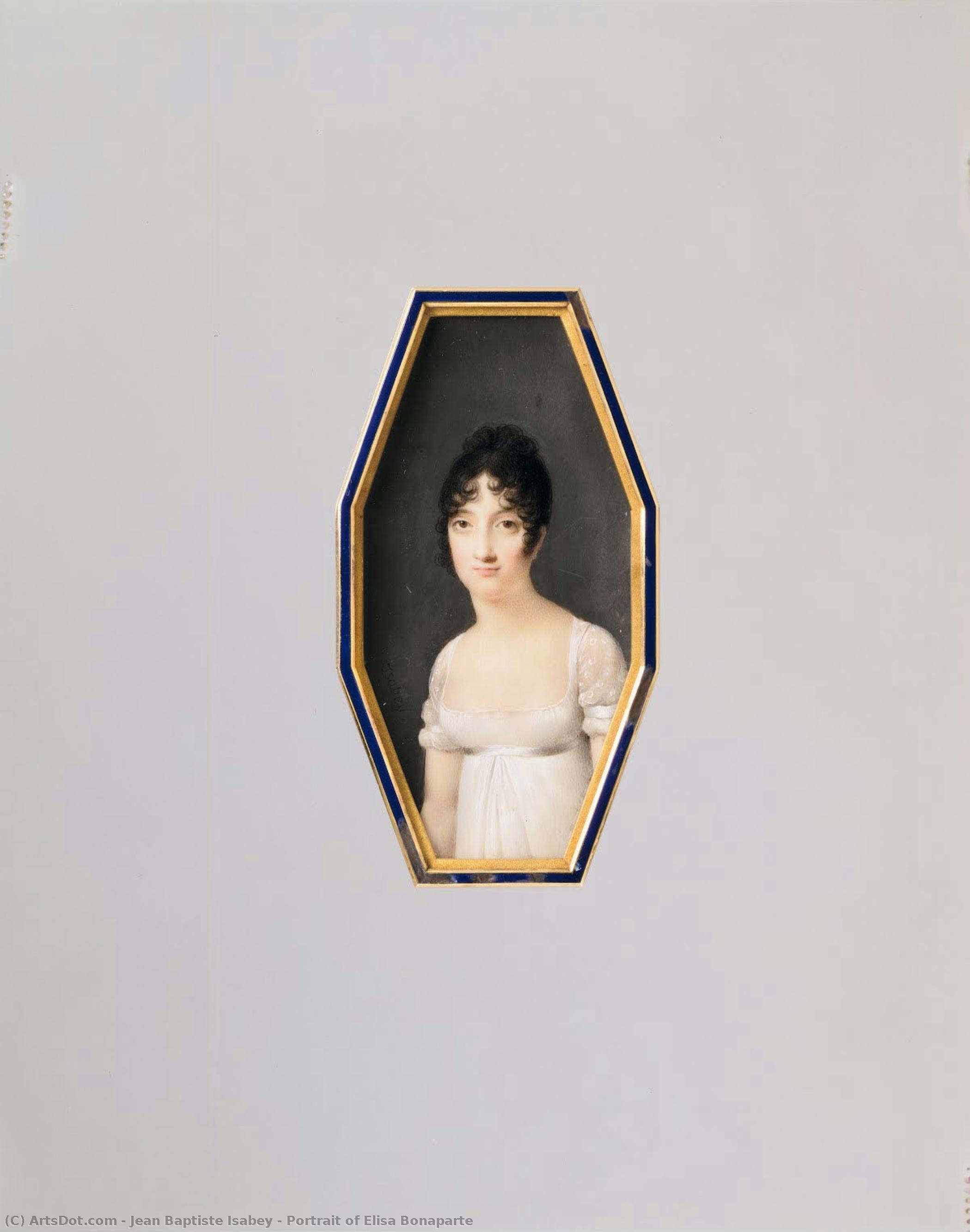 Portrait Of Elisa Bonaparte — Jean-baptiste Isabey