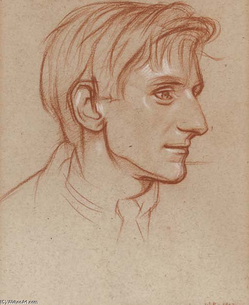 Head Study Of The Poet, Edmund Blunden — Sir William Rothenstein