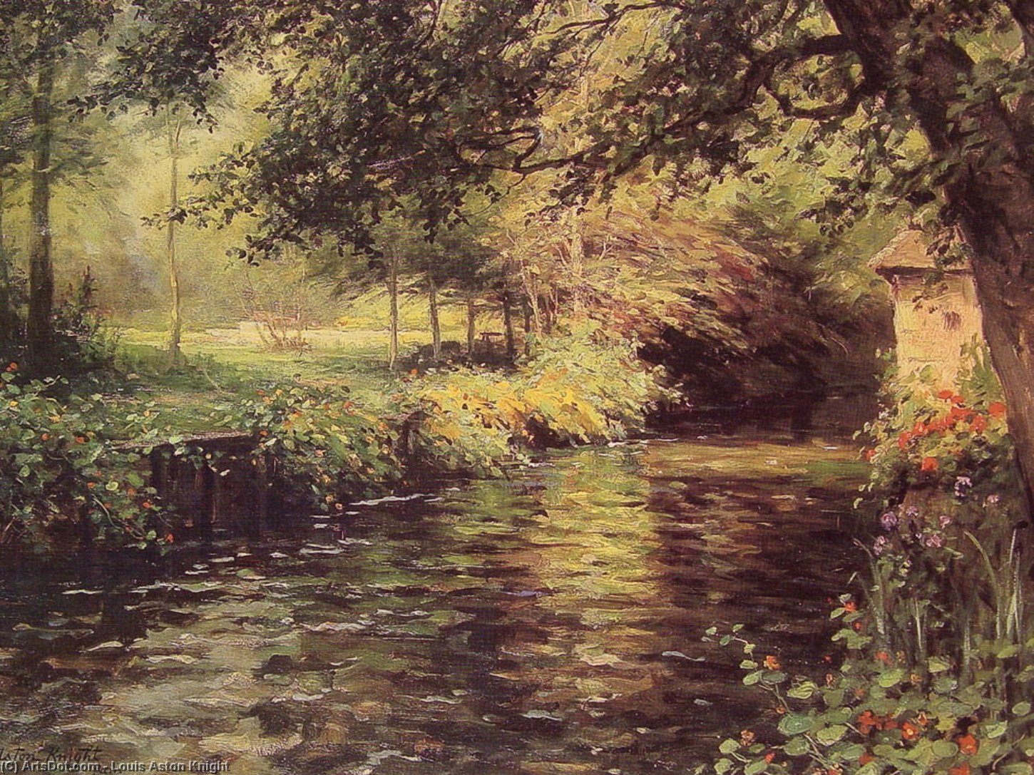 A Sunny Morning At Beaumont Le Roger — Louis Aston Knight