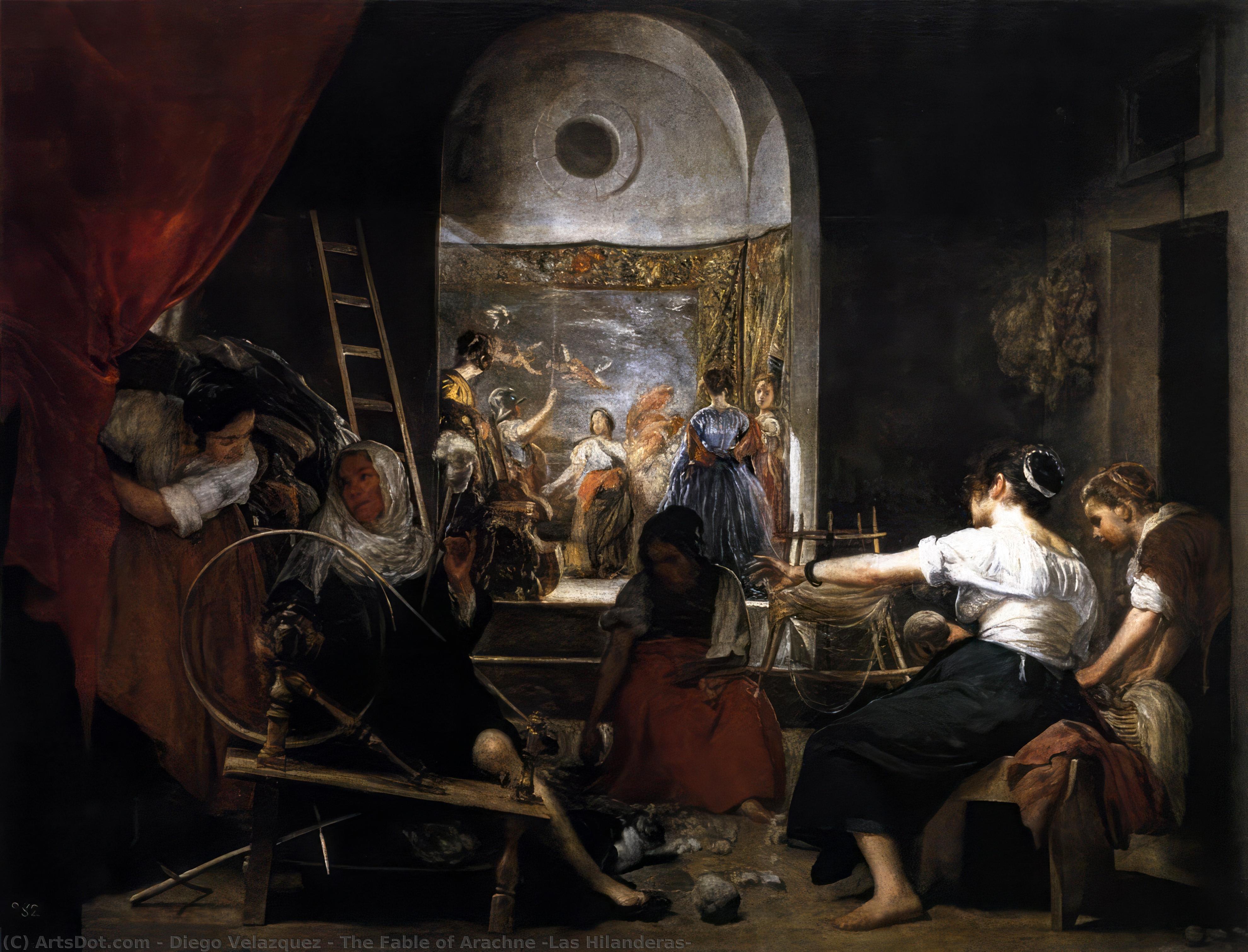 La Fábula De Aracne (las Hilanderas) — Diego Rodríguez De Silva Y Velázquez