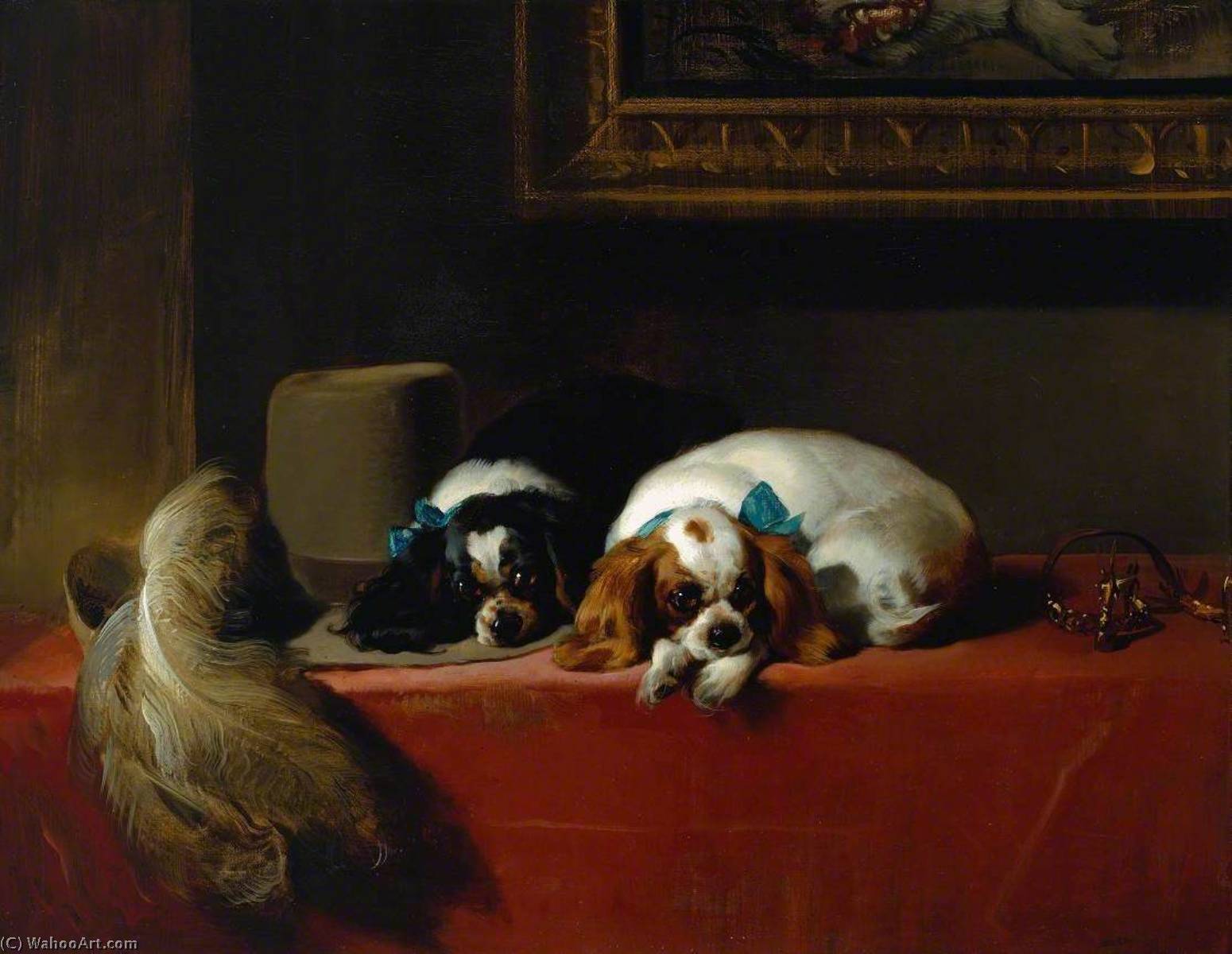 King Charles Spaniels ('the Cavalier's Pets') — Sir Edwin Henry Landseer