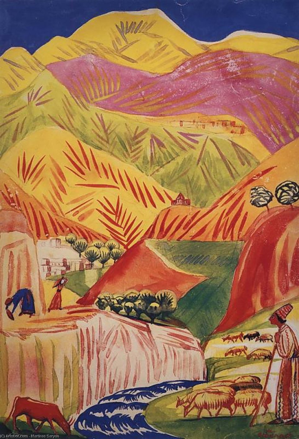 Flamboyant Landscape — Martiros Sarian