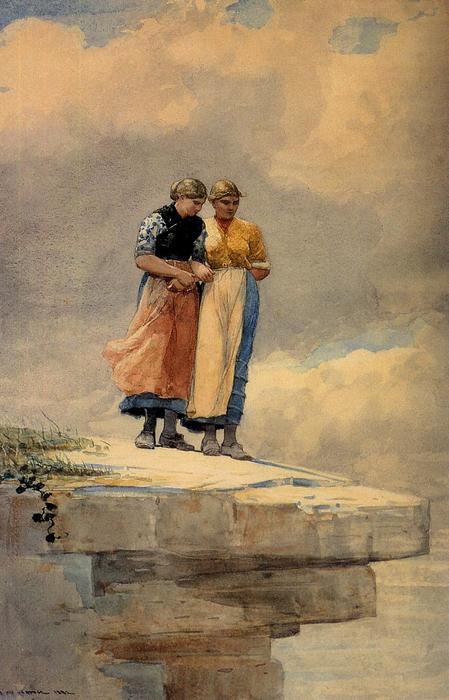 Mirando Por El Acantilado — Winslow Homer