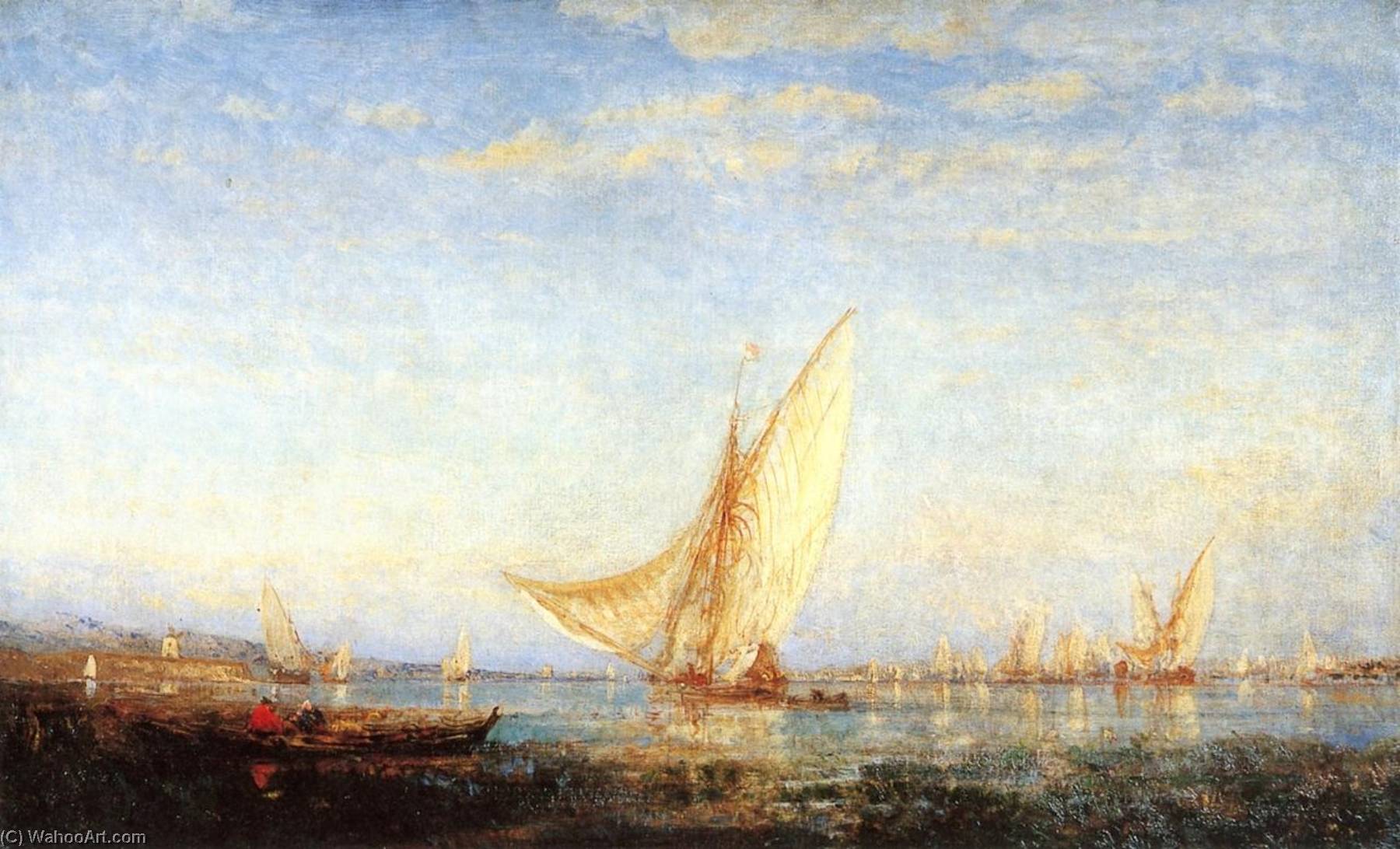 Martiques, Le Retour Des Tartanes — Félix François Georges Philibert Ziem