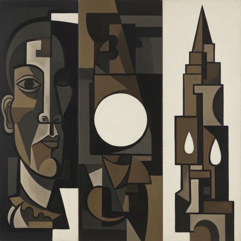 Fragmented Monolith: A Triptych Of Silent Geometry — Marc Duvallier