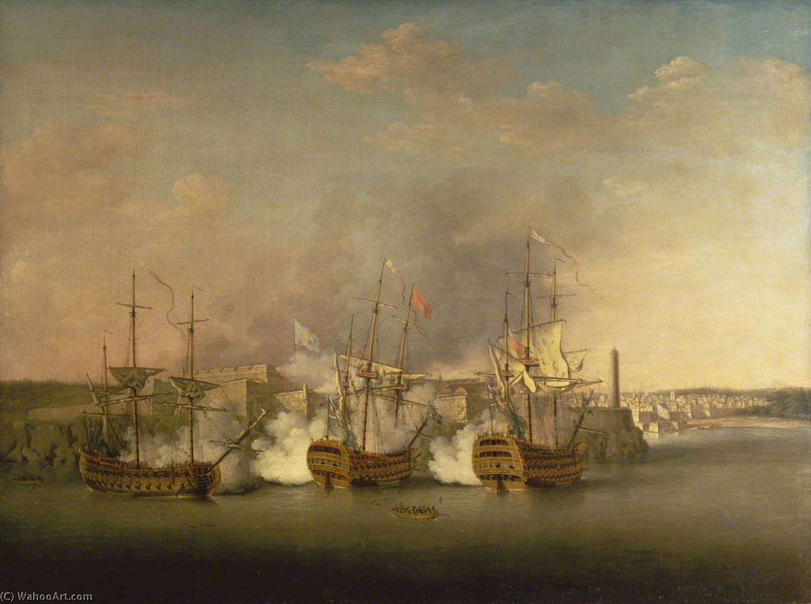 Bombardment Of The Morro Castle, Havana, 1 July 1762 — Richard Paton