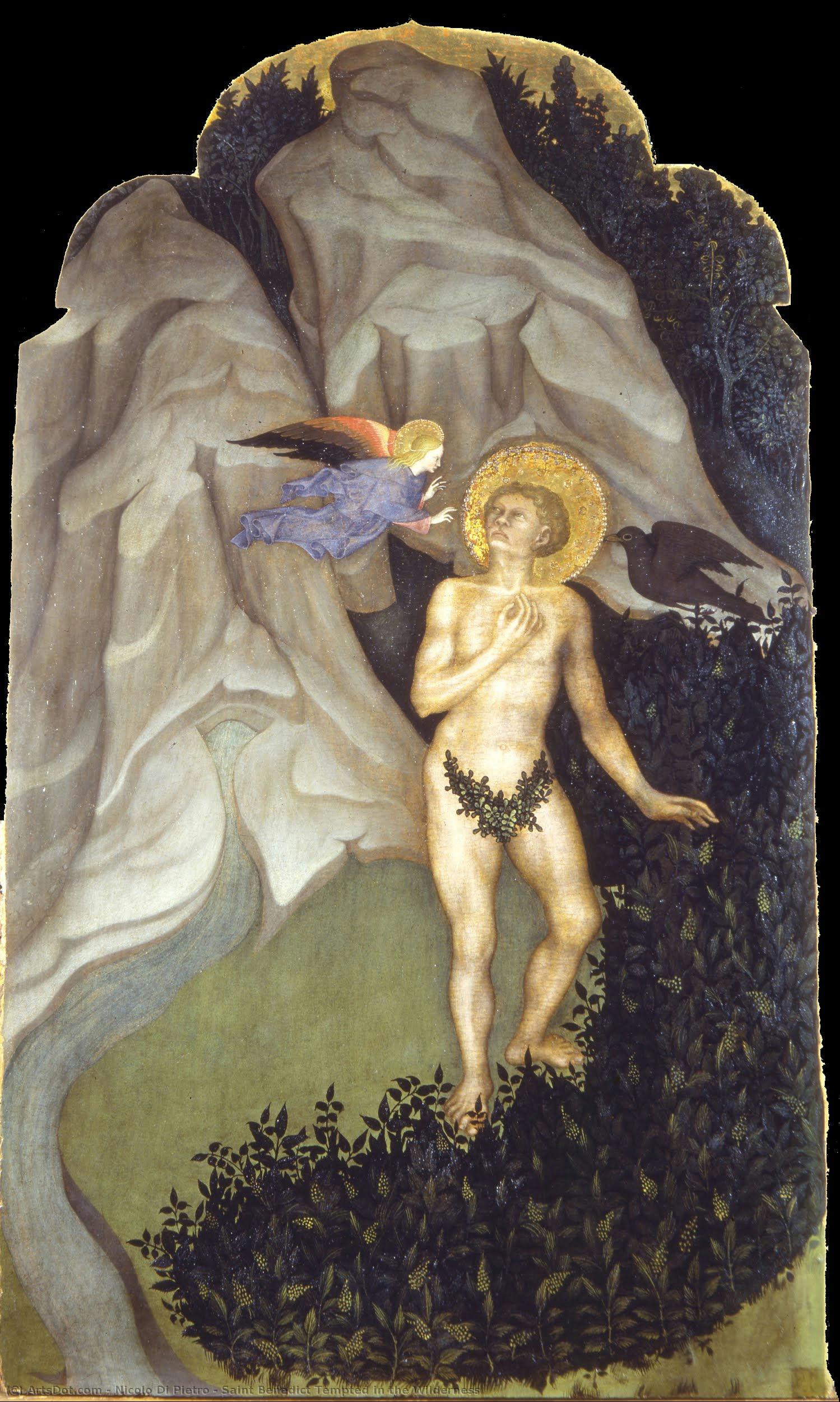 Saint Benedict Tempted In The Wilderness — Nicolo Di Pietro