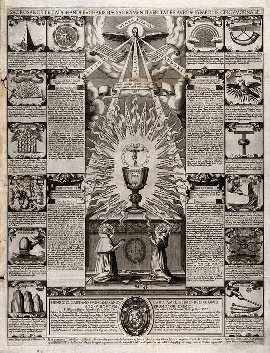 The Eucharist Venerated — Francesco Villamena