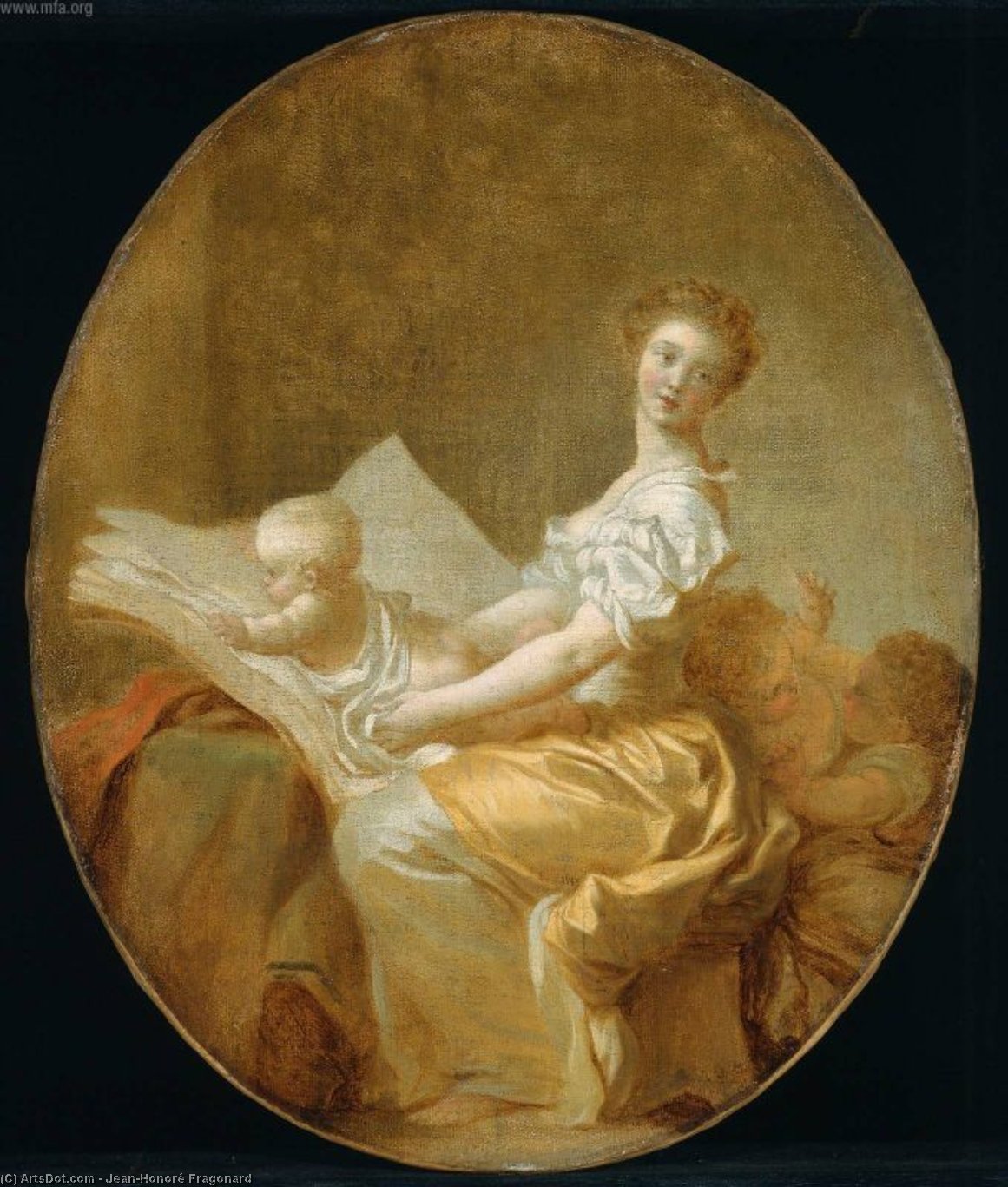 The Mother And The Children — Jean-honoré Fragonard
