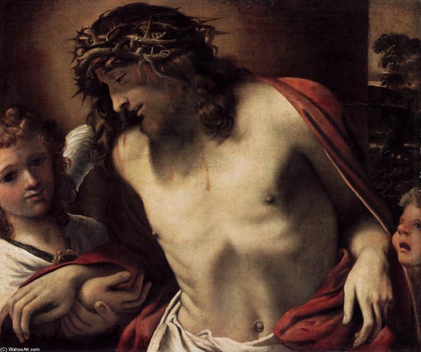 Christ Wearing The Crown Of Thorns, Supported By Angels — Annibale Carracci