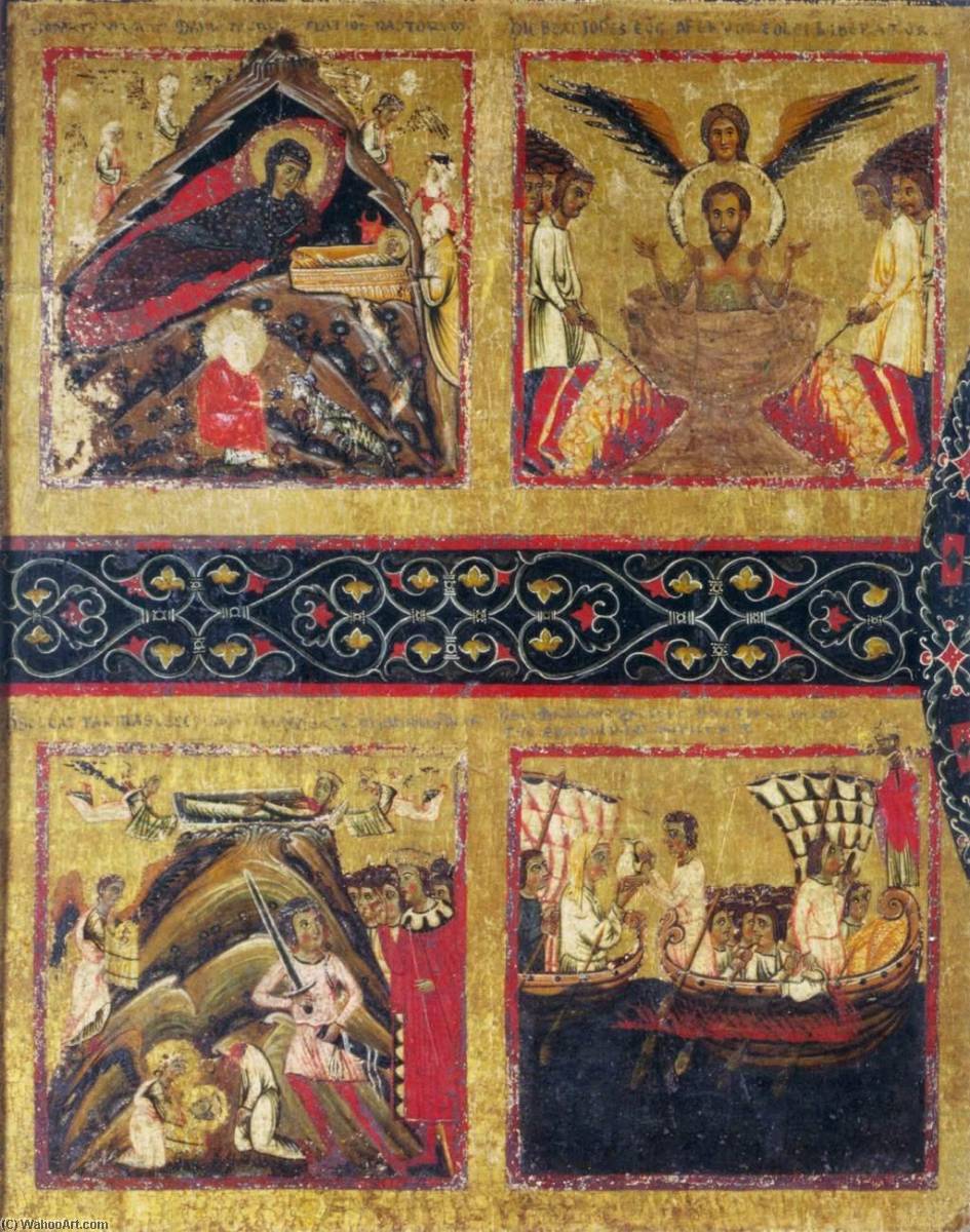 Madonna And Child Enthroned (detail) — Margarito D'arezzo