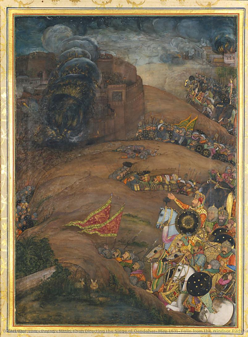 Nasiri Khan Directing The Siege Of Qandahar, May 1631: Folio From The Windsor Padshahnama — Payag