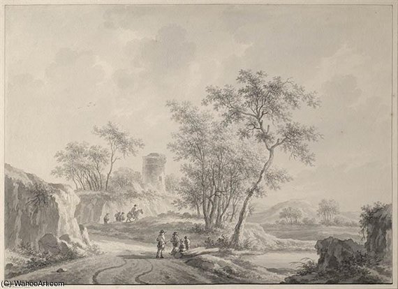 Landscape With Figures — Nicolaas Wicart