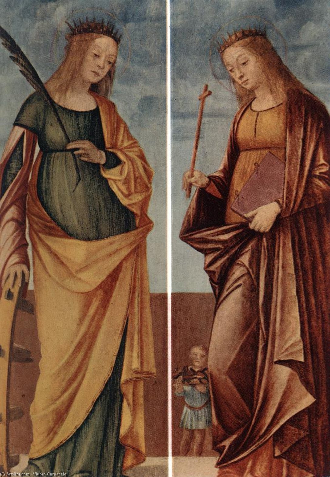St Catherine Of Alexandria And St Veneranda — Vittore Carpaccio