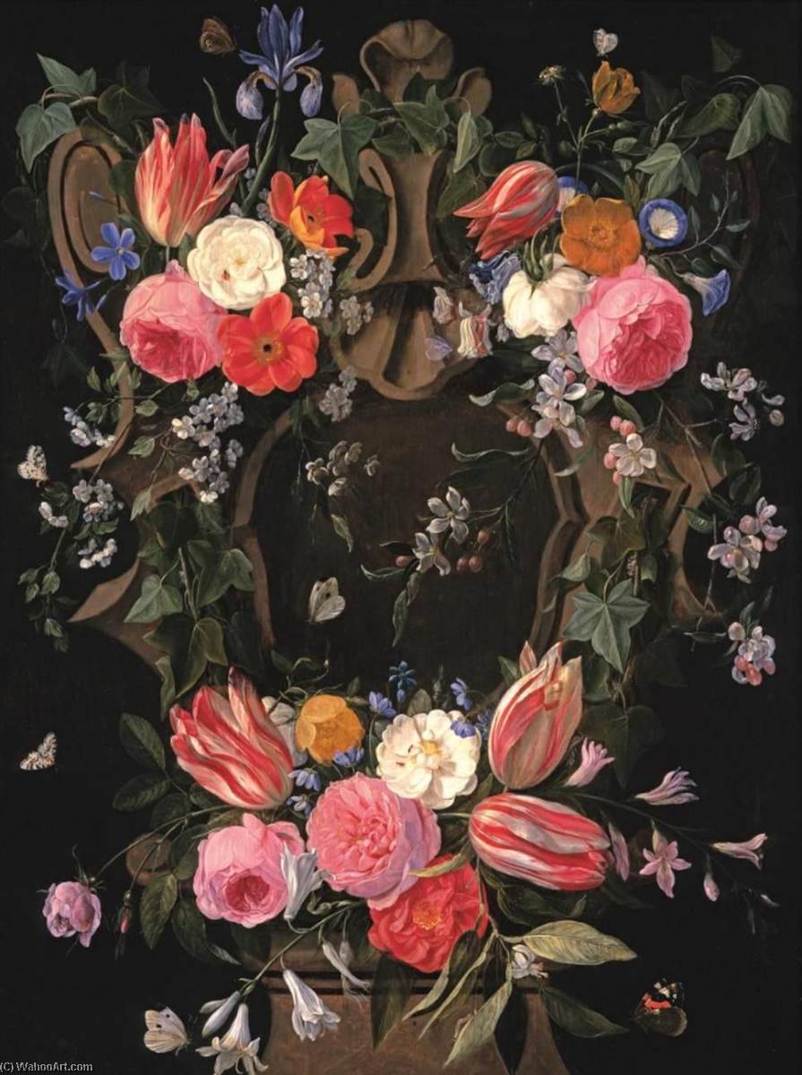 A Garland Of Flowers — Jan Van Kessel The Elder
