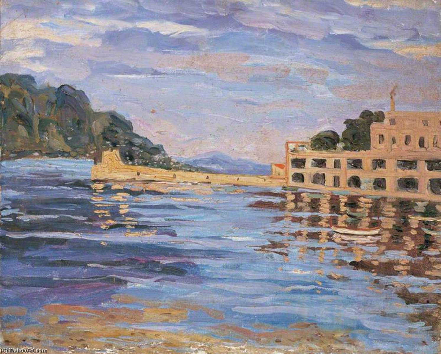 The Club House And Jetty, Saint Jean Cap Ferrat — Winston Spencer Churchill