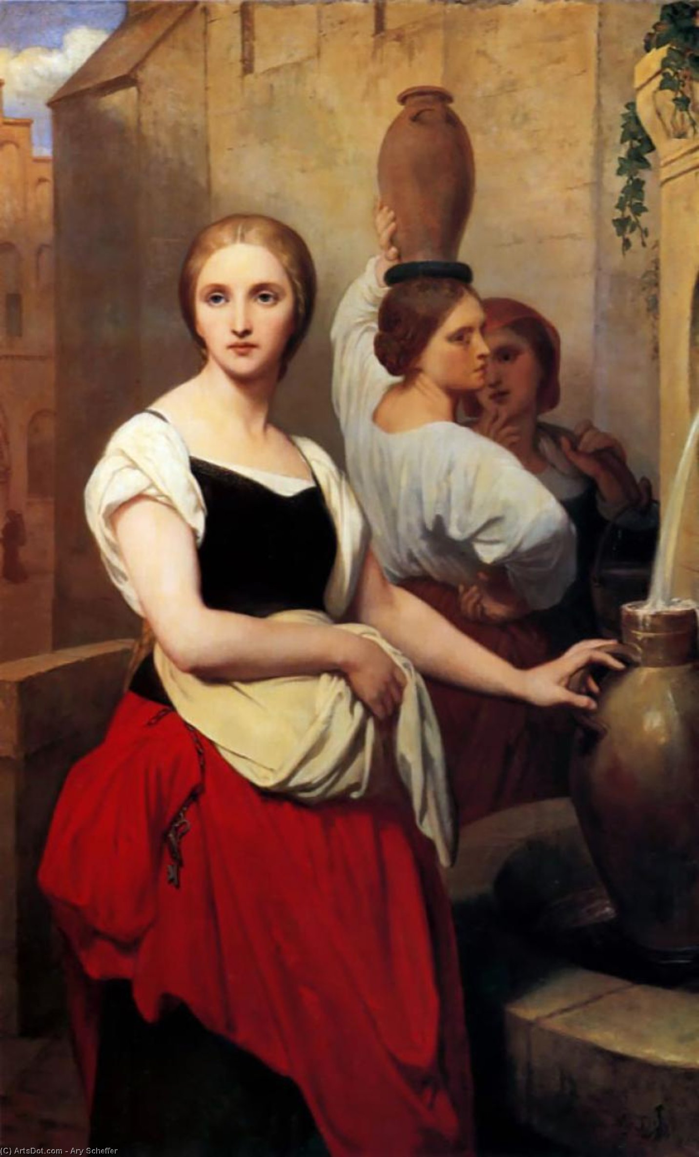 Margaret At The Fountain — Ари Шеффер