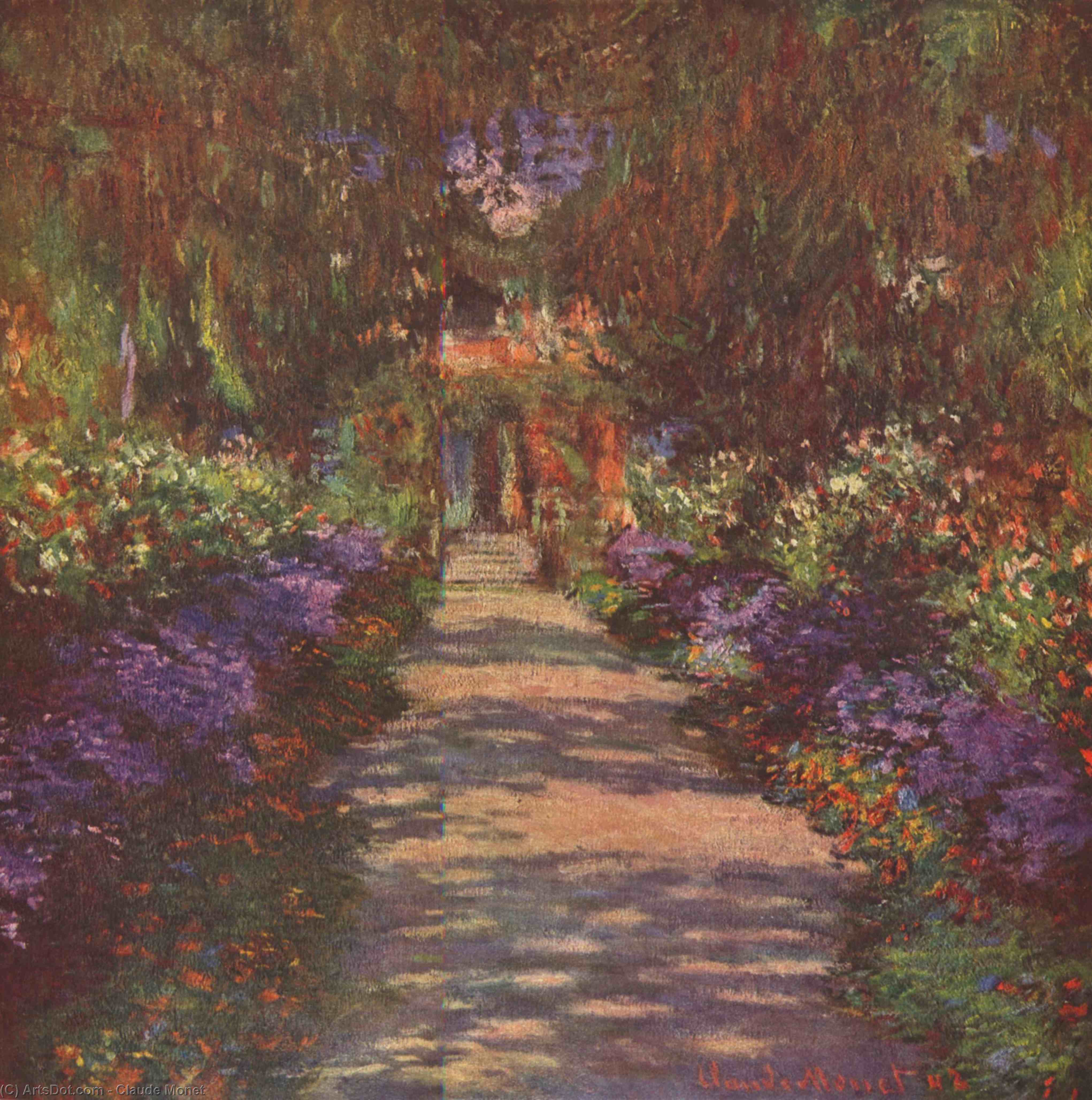 The Main Path At Giverny — Клод Моне