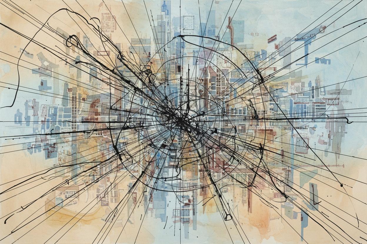 Fractured Grid: Urban Entropy No. 1 — Camille Dubois