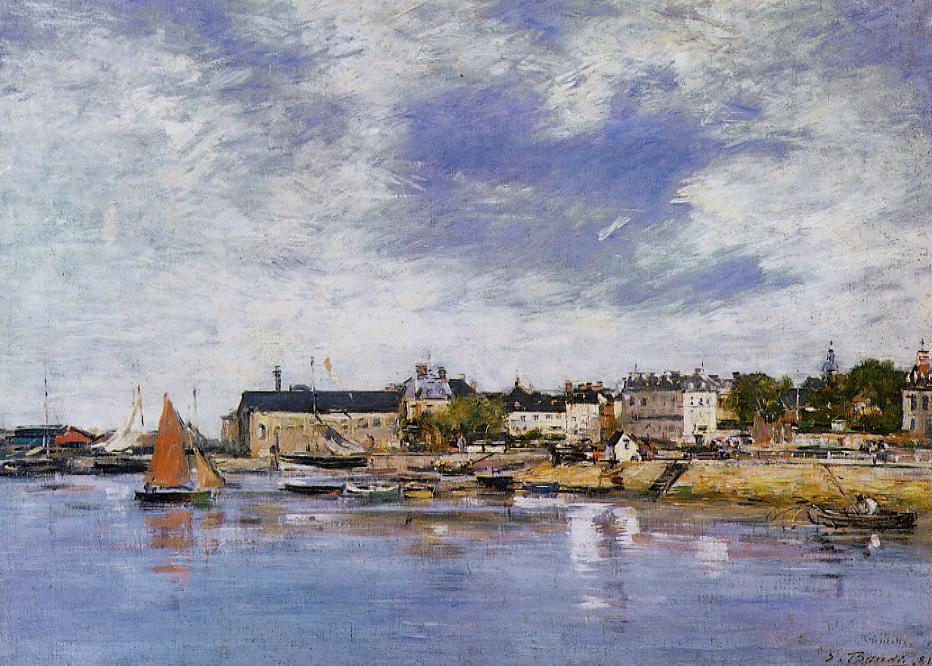 Trouville, The Port — Eugène Louis Boudin